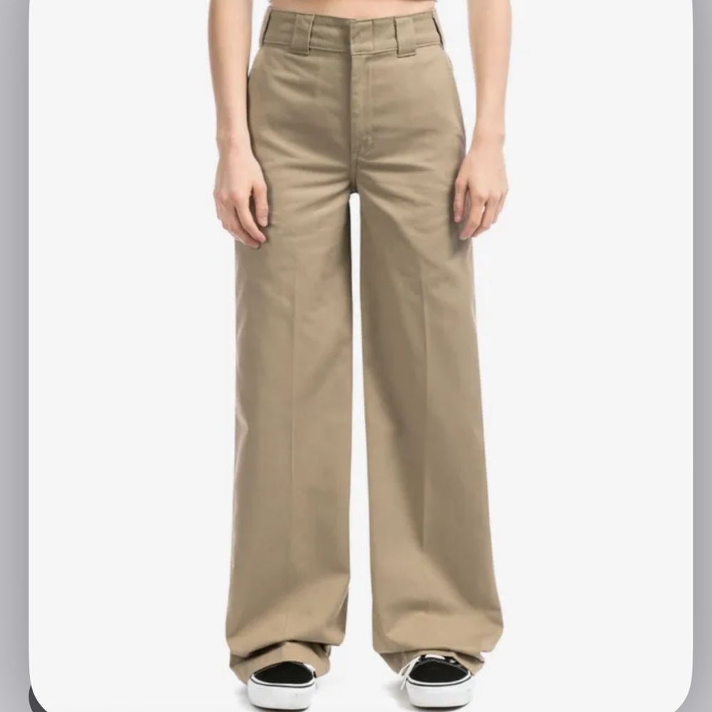 Dickies Worker‎ Wide Leg High-Waist Khaki Pants Skater